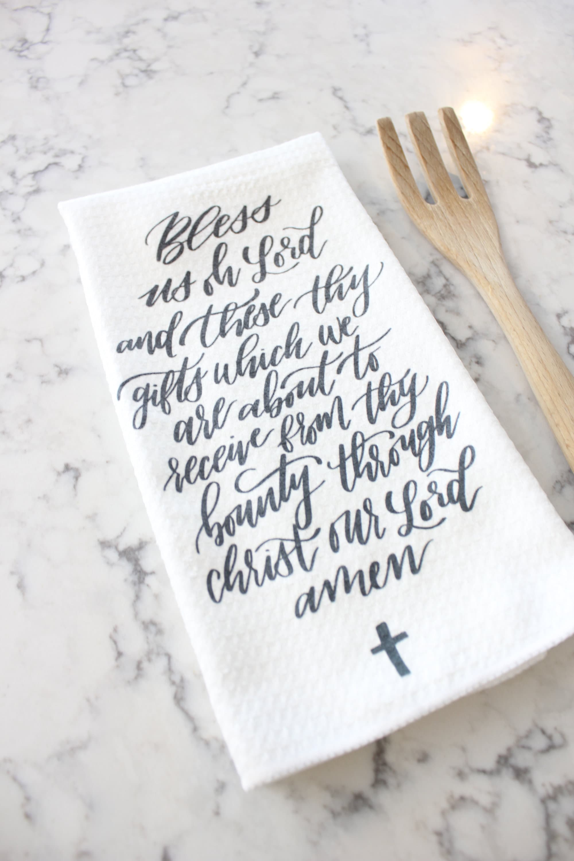 Cute Kitchen Towels, Fun Dish Towels with Faith, Blessed, Family