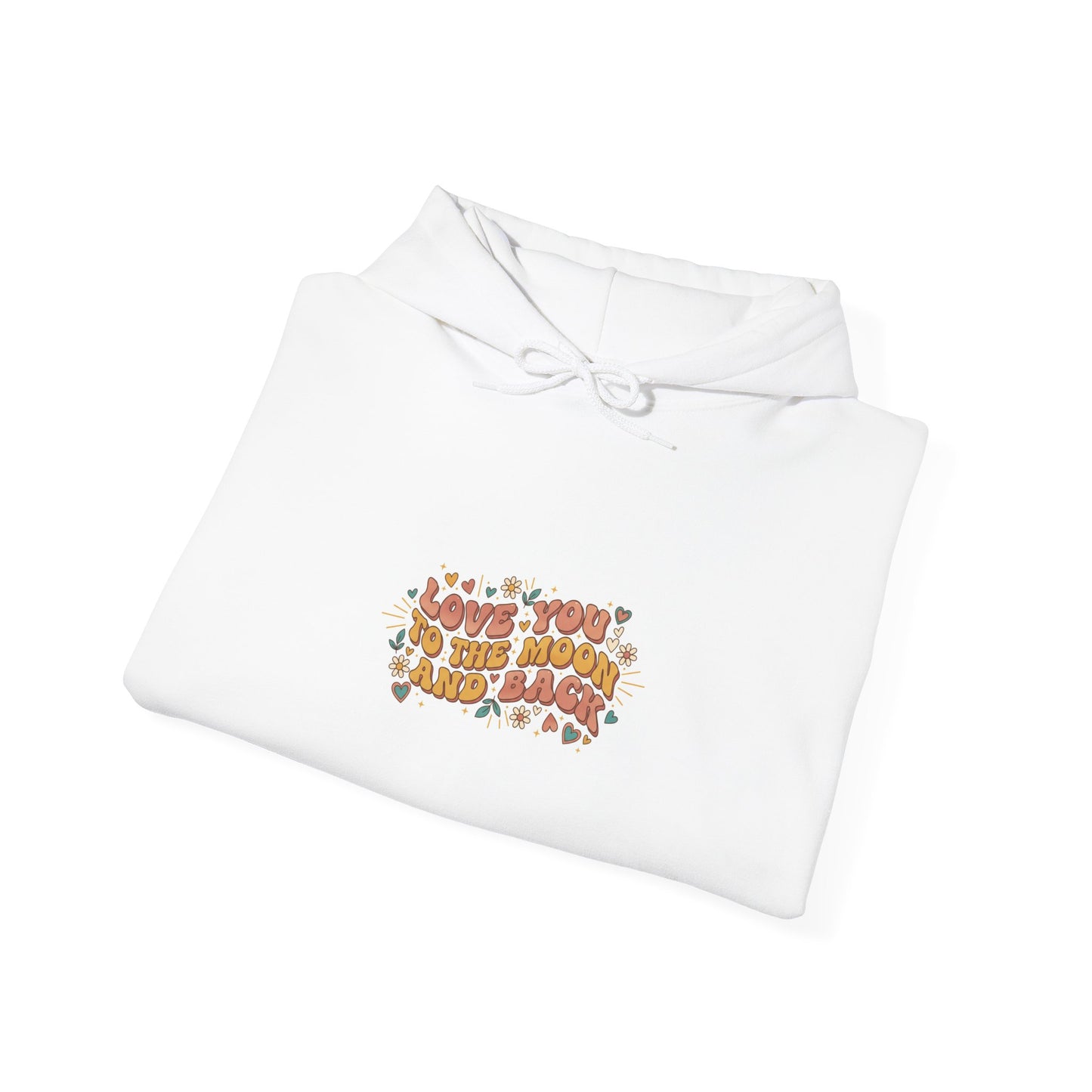 Retro Valentine Love Typography Hoodie | 70s Bubble Font, Nostalgia Romance