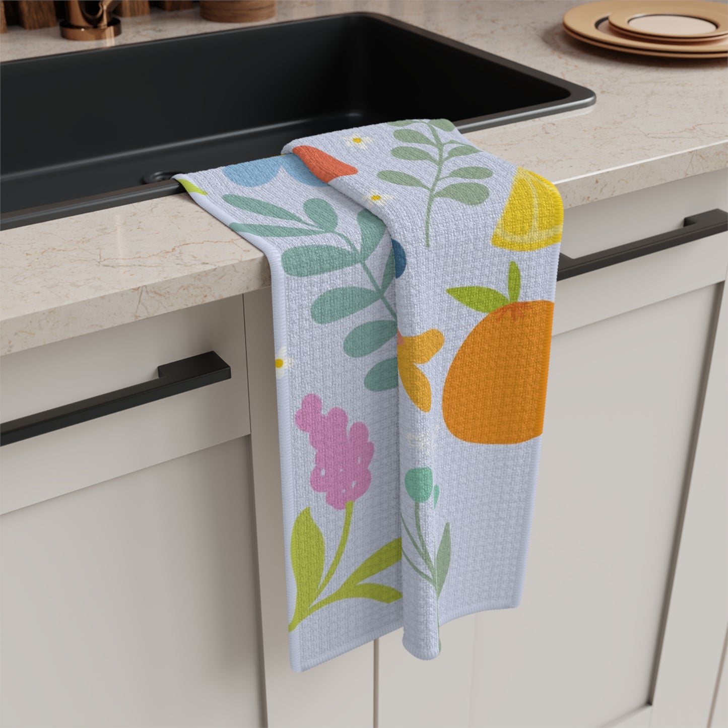 Fruitful Floral Flourish Kitchen Towel