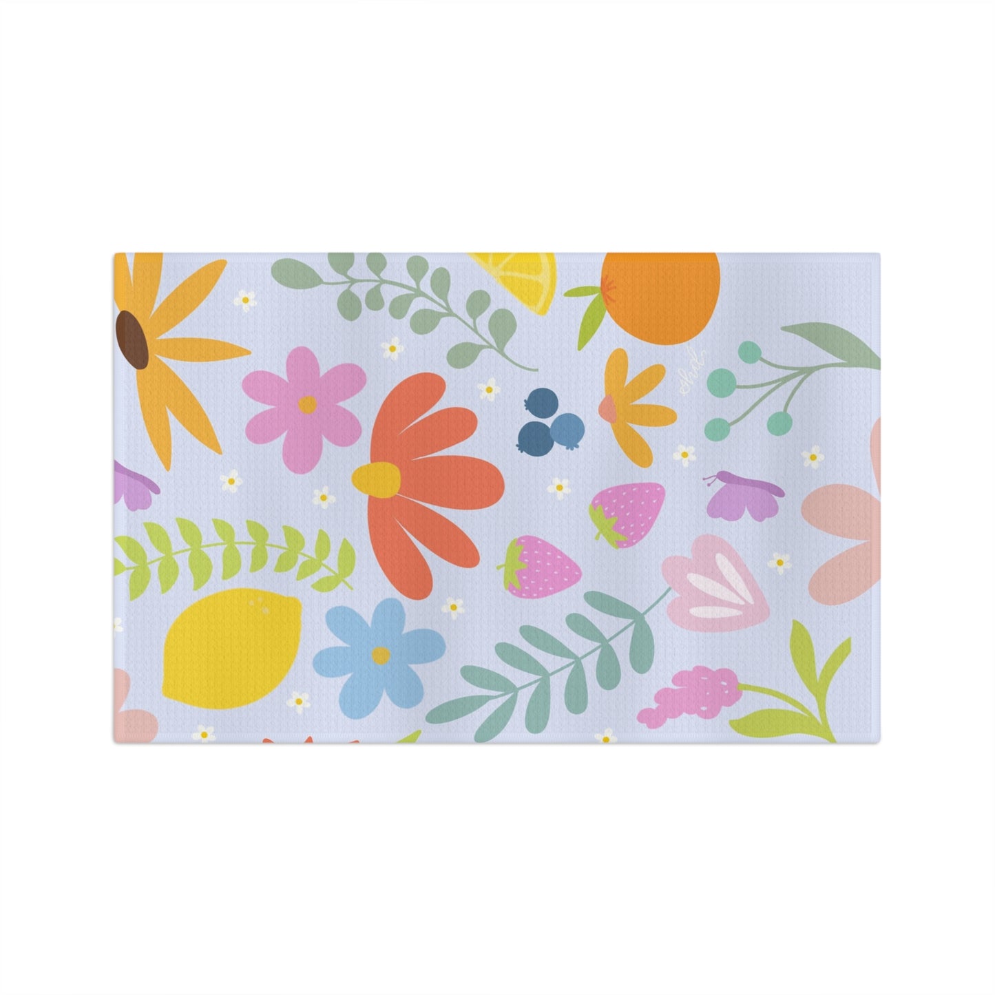 Fruitful Floral Flourish Kitchen Towel