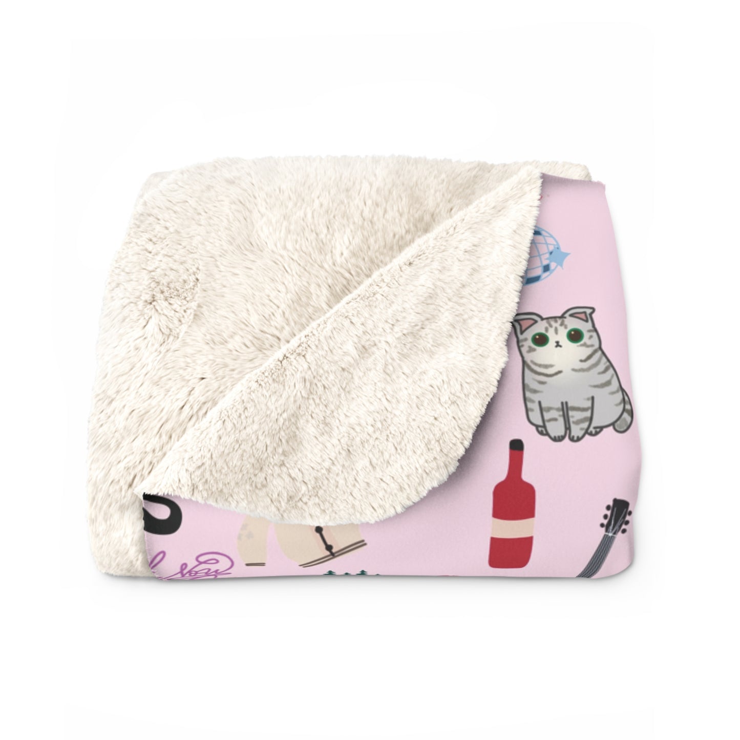 Tay Era Sherpa Fleece Blanket