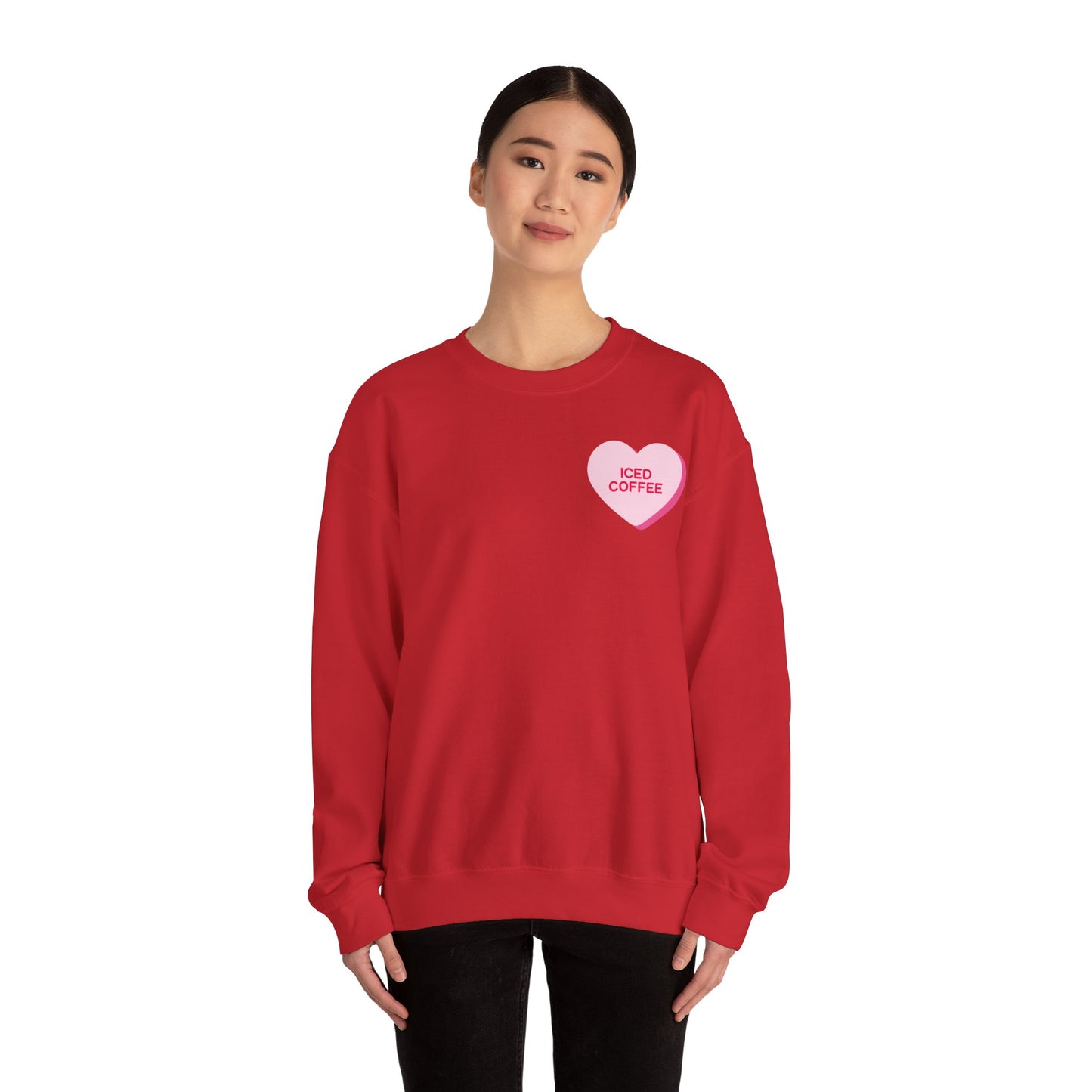 Iced Coffee candy heart Sweatshirt