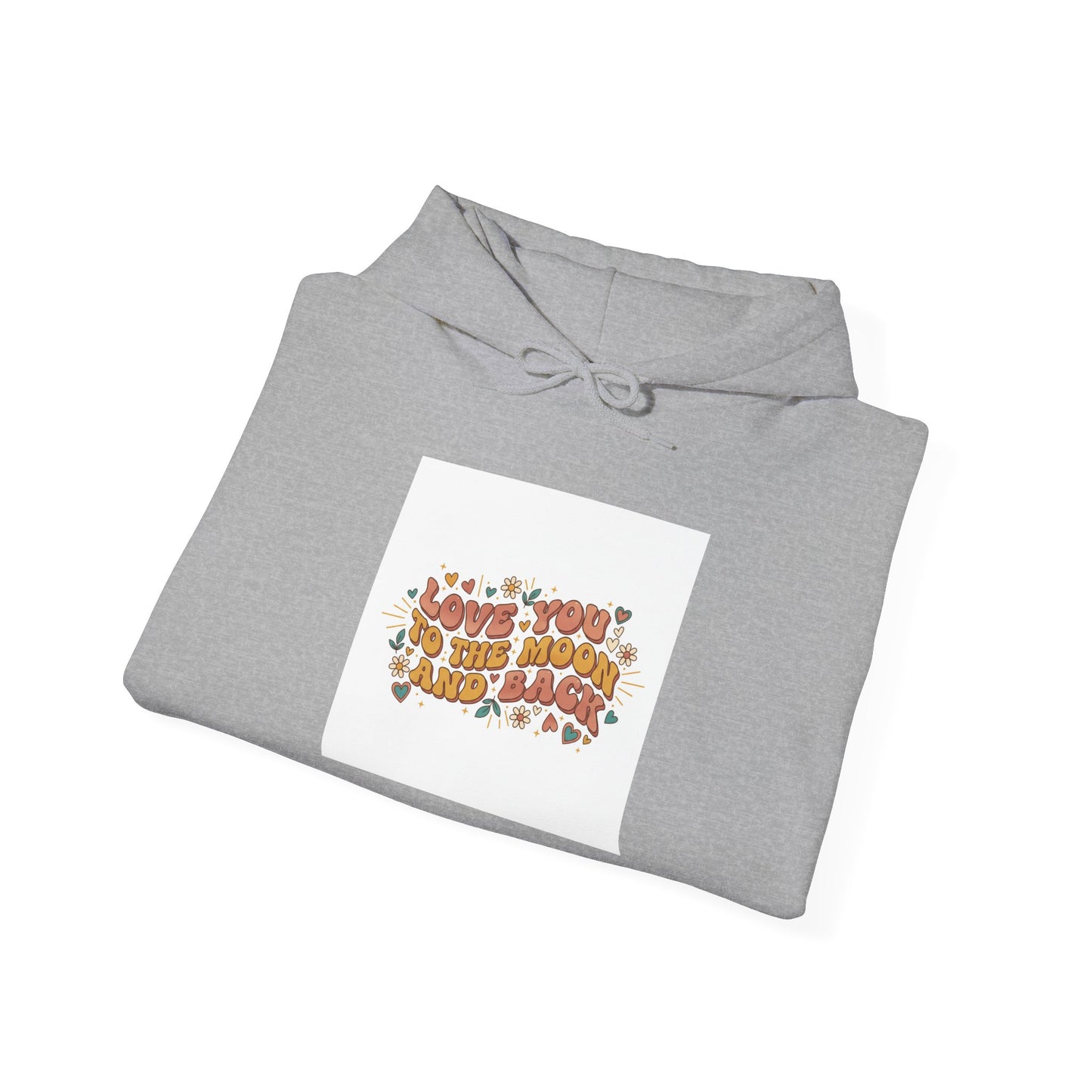 Retro Valentine Love Typography Hoodie | 70s Bubble Font, Nostalgia Romance