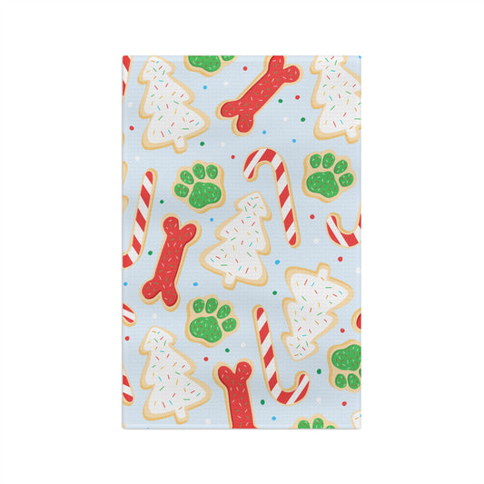 Christmas Cookie and Dog treats Kitchen Towel