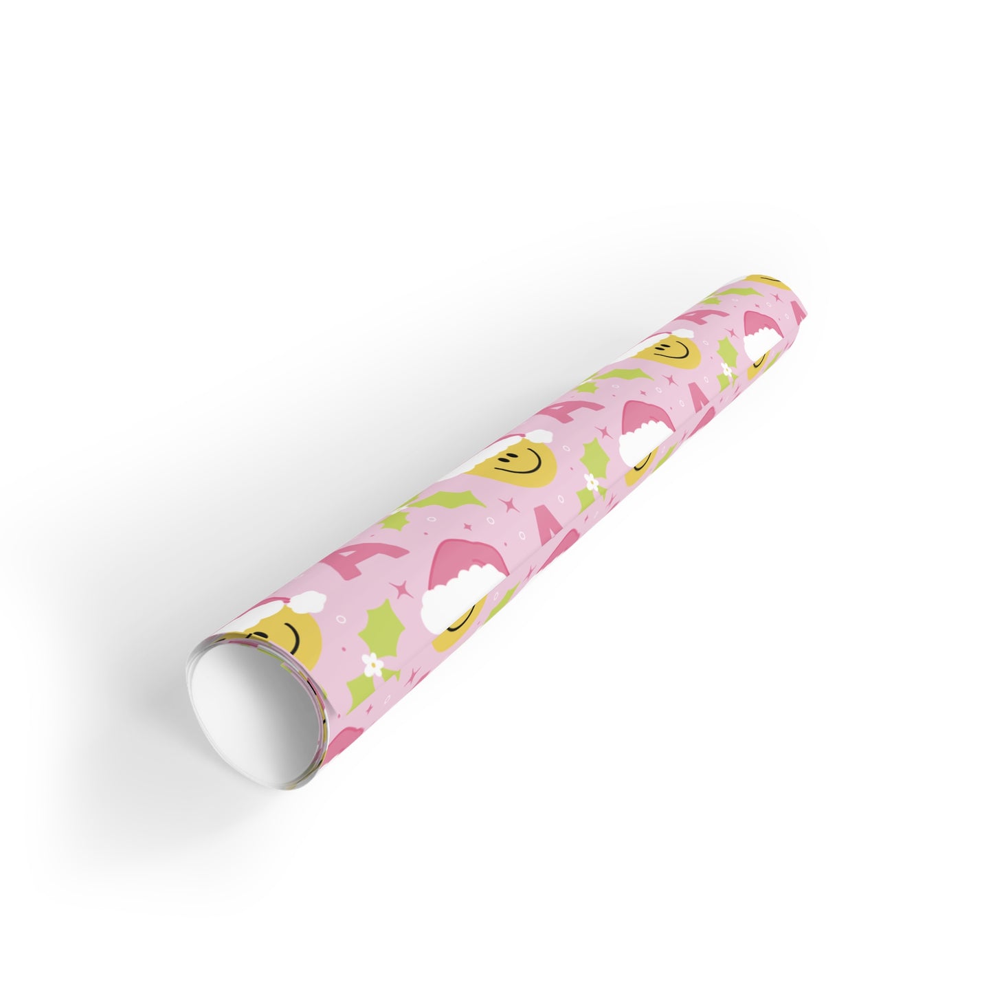 Initial Holly Jolly Gift Wrapping Paper