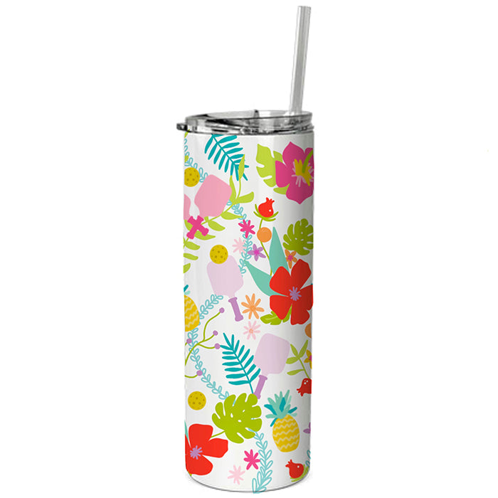 Pickleball Tropical Tumbler