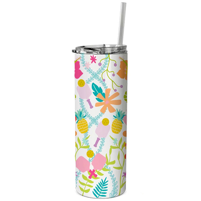 Pickleball Tropical Tumbler