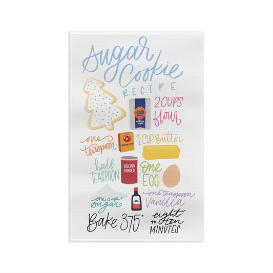 Sugar Cookie Recipe Kitchen Towel