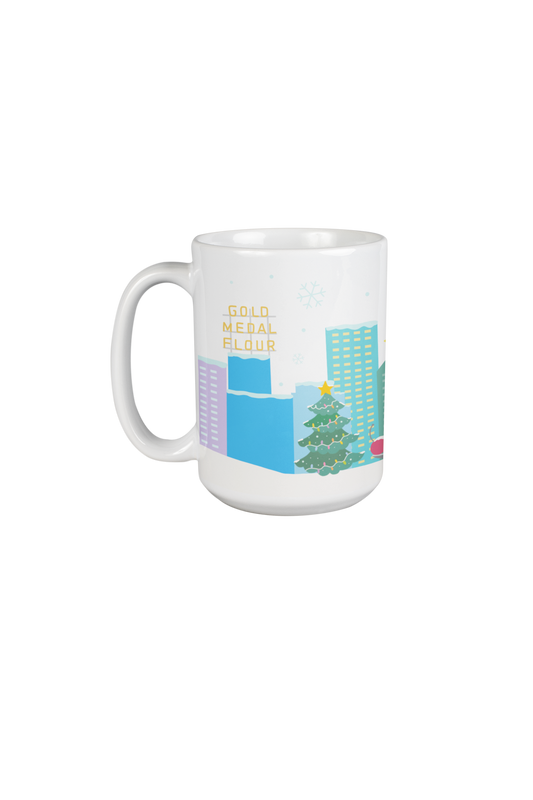 Minneapolis Skyline Christmas Village Mug