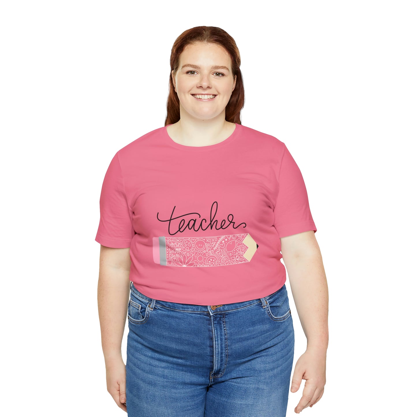 Teacher Pencil Short Sleeve Tee