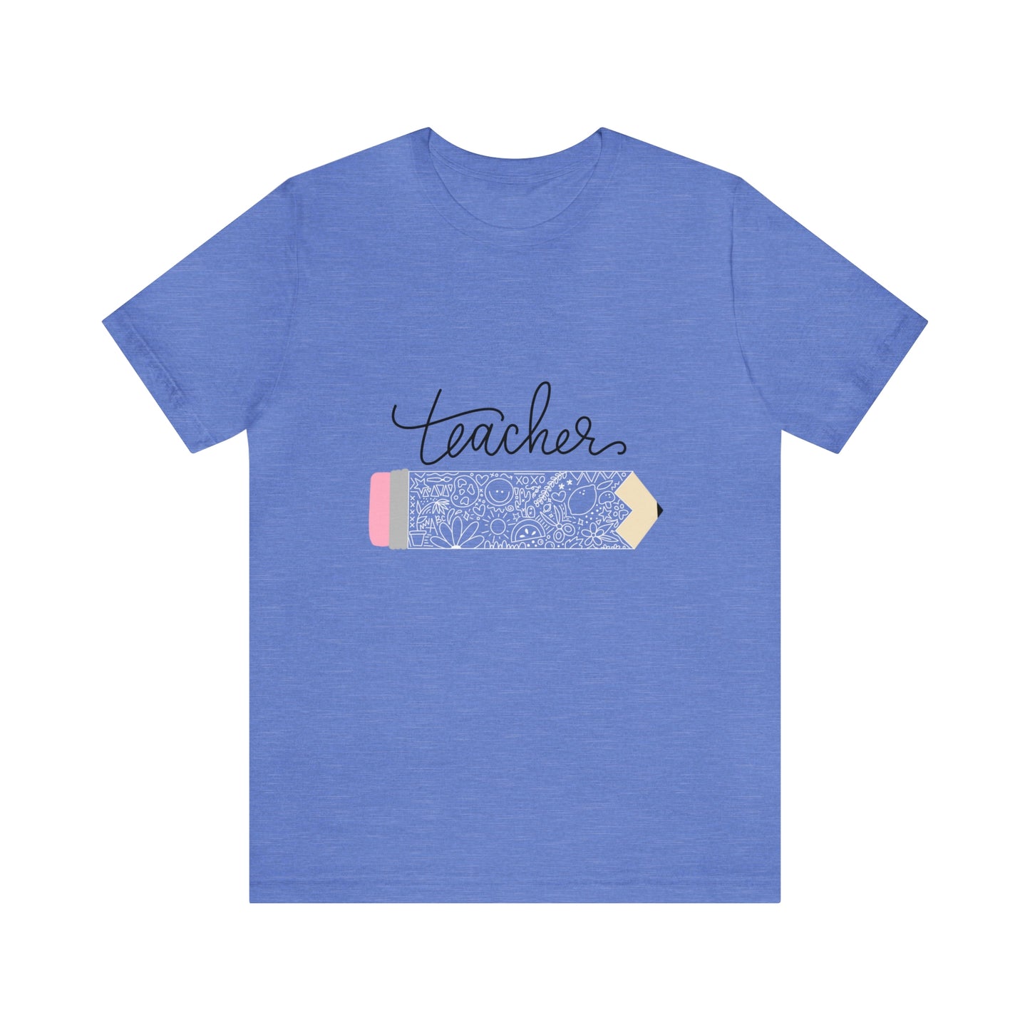 Teacher Pencil Short Sleeve Tee